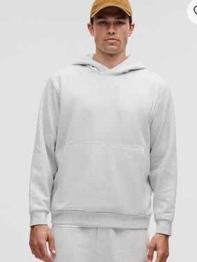 Like New! LULULEMON Steady State Hoodie size L in heather core ultra light grey